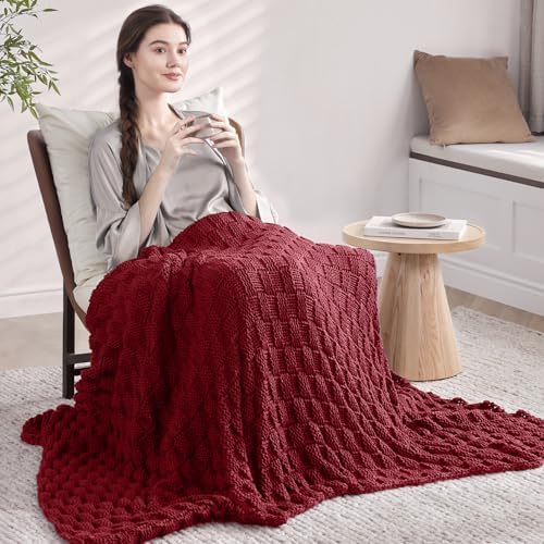 Knitted Weighted Blanket for Adult, No Beads Heavy Blanket 60"x80" 10lbs - Image 7