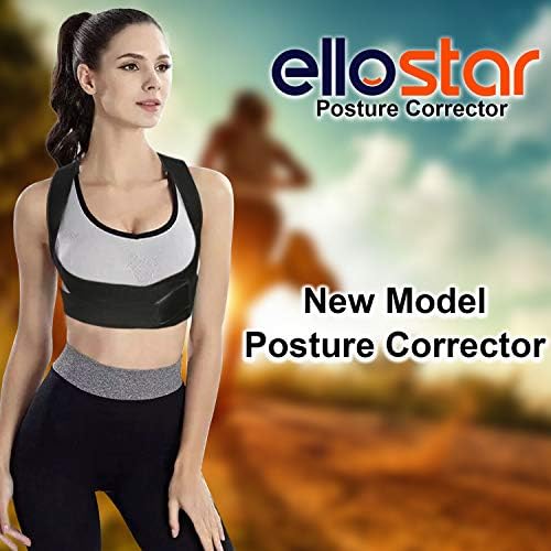 ellostar Back Brace Posture Corrector for Women and Men, Lumbar Shoulder and Back Straightener Posture Improvement Pain Relief (Medium) Lower Chest 27 -33 Inch - Image 7