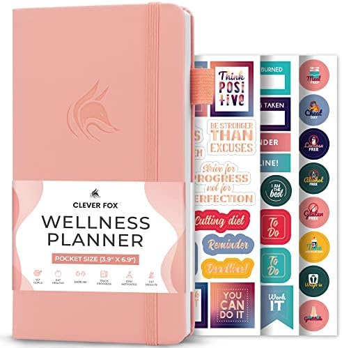 Clever Fox Wellness Planner & Food Journal Small Light Pink by CleverFox