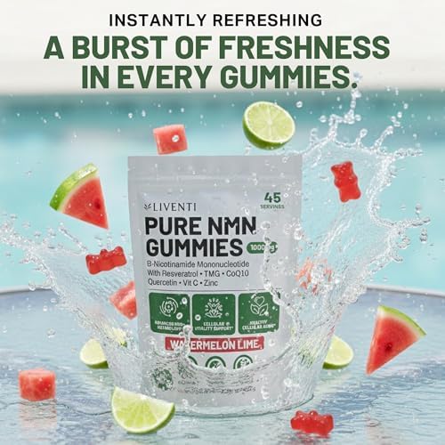 Pure NMN Gummies 1000mg, Watermelon Lime, 90 Count - Image 6