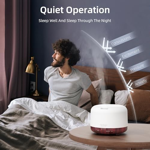 ASAKUKI Essential Oil Diffuser for Home, 500ML Aromatherapy Humidifier - Image 4