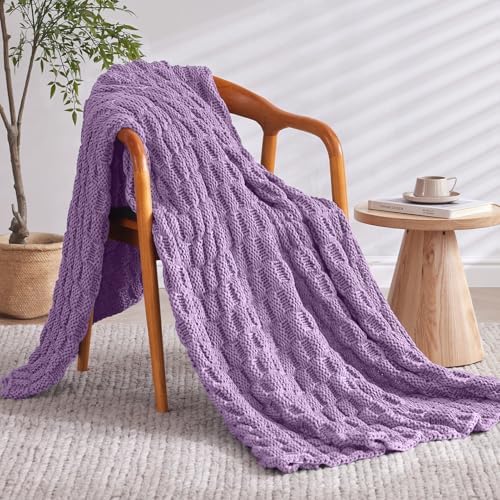 Knitted Weighted Blanket for Adult, No Beads Heavy Blanket 60"x80" 20lbs - Image 2