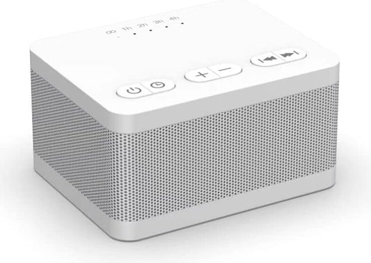 DailyBody Sound Machine White Noise Machine with 30 Soothing Sounds 32 Levels Volume 5 Timers and Memory Function Effectively Blocks Noise Ideal Sleep Machine for Baby Kids Adults… (White) by DailyBody