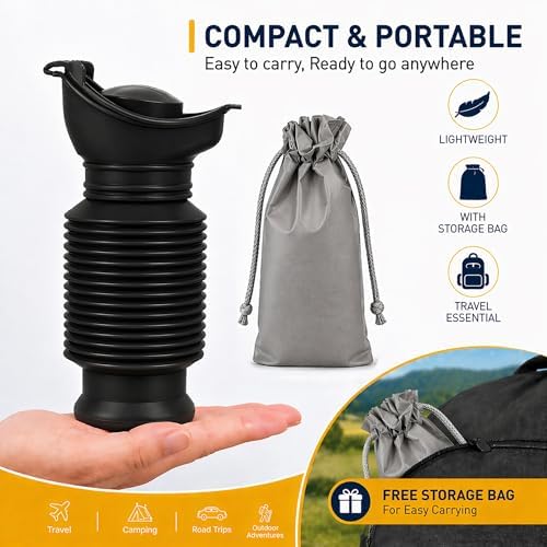 Portable Urinal, Portable Car Urinal for Men and Women, 750ml, Leakproof - Image 4