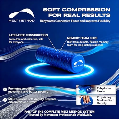 MELT Method 18 Inch Travel Soft Foam Roller- Half the Length of The MELT Full Body Roller - Image 2