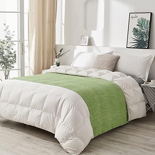 Longhui bedding 100% Cotton Knitted Throw Blanket – Green, Soft & Cozy, Machine Washable, 60"x80" – Perfect for Living Room, Couch, Sofa, Bed or Travel - Image 6