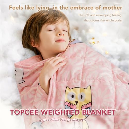 Topcee Weighted Blanket (3 lbs, 36" x 48") Cooling Throw Heavy Blanket for Sleeping Apply to 20-40 lbs, Soft Thick Breathable Blanket with Glass Bead, Easy Care - Image 3