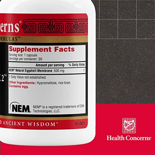 Health Concerns Collagenex 2 – Collagen Supplement for Joint Support & Flexibility – Natural Eggshell Membrane for Men & Women - Connective Tissue Support – Chinese Herbal Supplement - 30 Capsules - Image 2