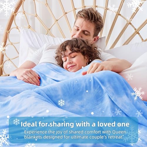 inhand Cooling Blanket Twin XL(60"x90",Blue) College Dorm Essentials - Image 7