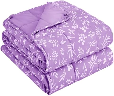 yescool King Size Weighted Blanket for Adults (20 lbs, 80” x 87”, Mauve) Cooling Heavy Blanket for Sleeping Perfect for 190-210 lbs, Breathable Blanket for Adults & Couple All Season by yescool