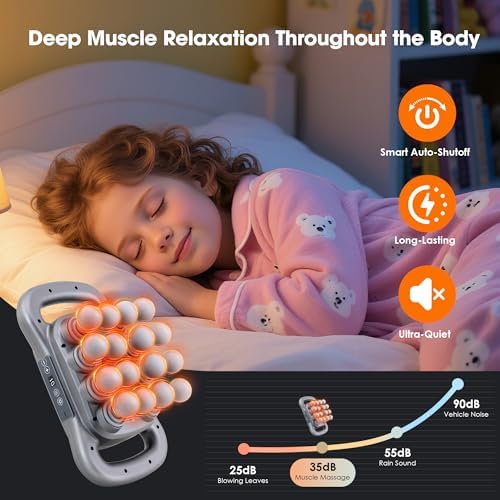 16 Head Massage Gun Set, Deep Tissue Massager, Silver Grey - Image 4