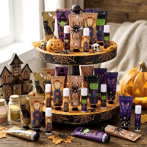 96 Pack Halloween Hand Cream and Lip Balm Gifts Set Bulk for Women - Image 4