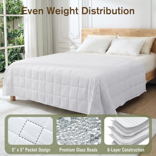 Topblan Cooling Weighted Blanket for Adults, 15lbs 60 x 80 for Summer - Image 5