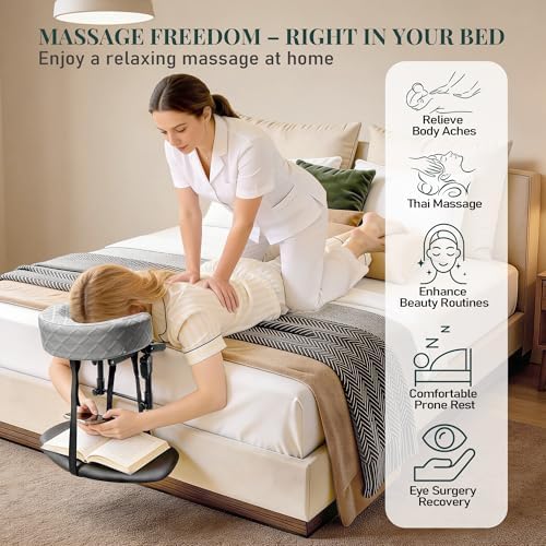 Massage Headrest for Bed, Face Down Massage Pillow & Face Cradle - Image 2