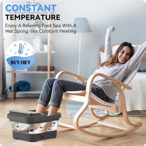 CARESKYpro Collapsible Foot Spa with Fast Heat UL-Listed Foot Soaking Tub - Image 4