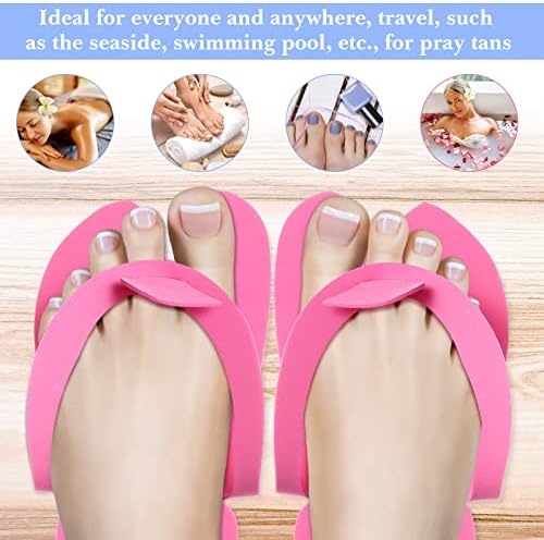 JaGely 90 Pairs Disposable Pedicure Slippers Flip Flops Bulk - Image 4