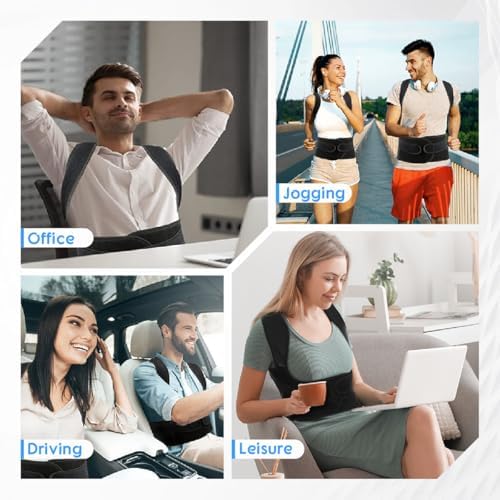 Posture Corrector for Women/Men Adjustable Full Back Brace Support - Image 6