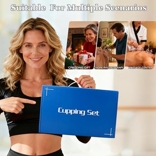 DEFUNX Cupping Set, 19 Cups Cupping Kit for Massage Therapy, Cupping Therapy Set with Pump for Back Massage, Pain Relief, Physical Therapy - Image 6