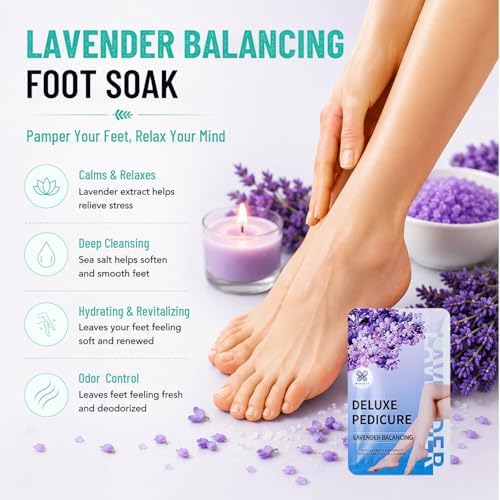 Foot Soak with Epsom Salt 12 Pack Pedicure Spa for Dry Feet - Image 3