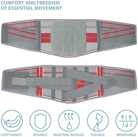 ORTONYX Lumbosacral Back Brace With Lumbar Support Pad for Men and Women - Image 6