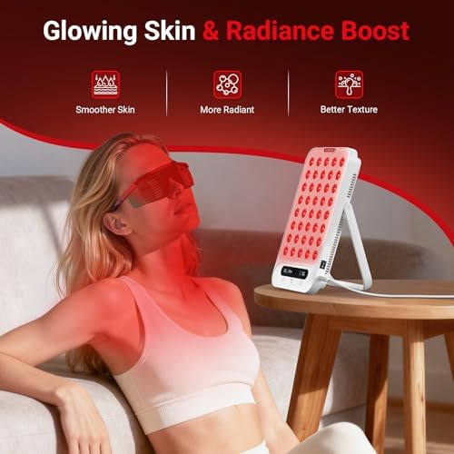 Comfytemp 55W Red Light Therapy Panel for Body, Dual-Chip 40 LEDs, Portable - Image 4