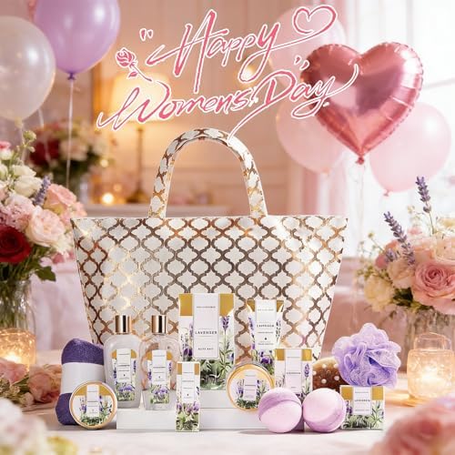 Spa Luxetique Lavender 15pc Spa Sets Gift Baskets for Women - Image 2