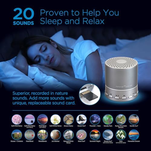 Sound Oasis Bluetooth White Noise Machine – Portable Sound Machine with 20 Non-Looping Nature, Pink & Brown Noise Sounds, Tinnitus Masker for Sleep, Baby, Office & Travel, Rechargeable - Image 6