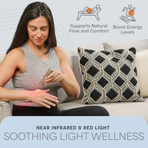 LifePro Lumicure Red Light Therapy Torch - Red Light Therapy Wand Handheld - Image 4