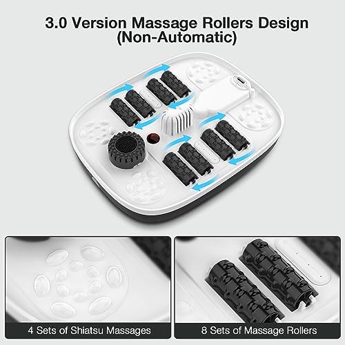 HOSPAN Collapsible Foot Spa, Foot Bath Massager with Heat, Bubble & Massage - Image 2