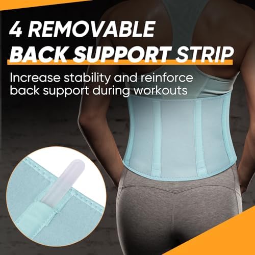 APEXUP Waist Trainer for Women Lower Belly Fat, Men Sweat Band, Stomach Wrap, Waist Trimmer with Removable Lumbar Support - Image 3