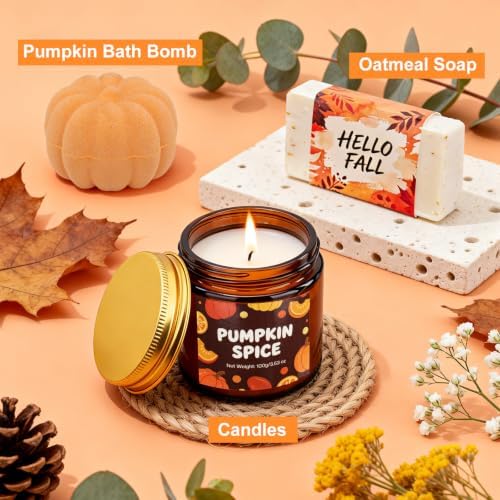 Fall Gifts for Women, Orange Halloween Boo Basket Stuffers, Pumpkin Gifts - Image 7