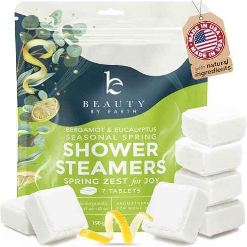 Shower Steamers Aromatherapy - USA Made with Natural & Organic Ingredients by BeautybyEarth