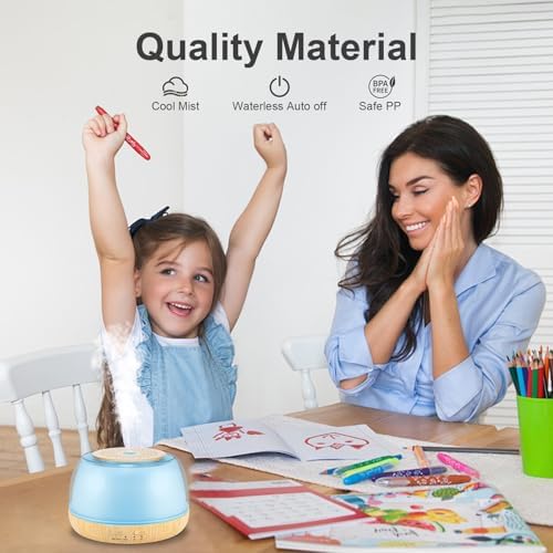 Marchred 300ml Essential Oil Diffuser with Remote Control, 7-Color LED Lights, 4 Timer Modes, Quiet Ultrasonic Aromatherapy for Home, Office, Room, Small & Stylish Design - Image 4