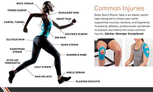 Body Sport Physio Tape, Kinesiology Tape to Support Muscles and Joints - Image 6
