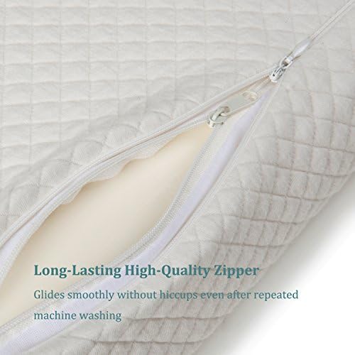 EPABO Contour Memory Foam Pillow Orthopedic Sleeping Pillows, Ergonomic Cervical Pillow for Neck Pain - for Side Sleepers, Back and Stomach Sleepers, Free Pillowcase Included ( Soft & Queen Size) - Image 4