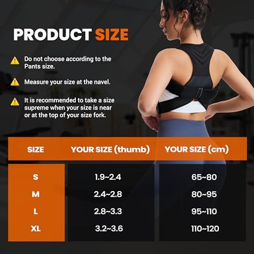 Posture Corrector for Men and Women, Breathable Back Brace, Lumbar Support, Super Lightweight Posture, Neck, Shoulders and Back, Straight Shoulders (Medium) - Image 5