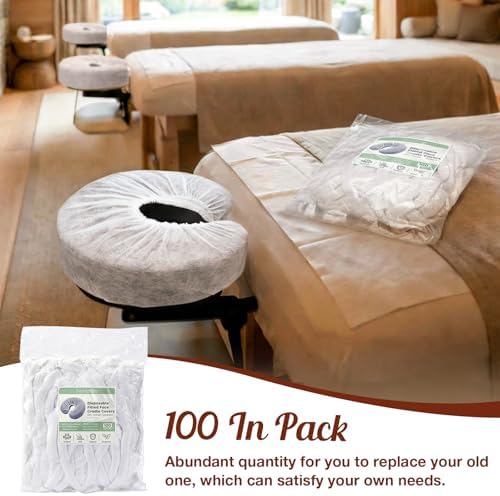 100PCS Disposable Face Cradle Covers, Face Rest Covers for Massage Table - Image 6