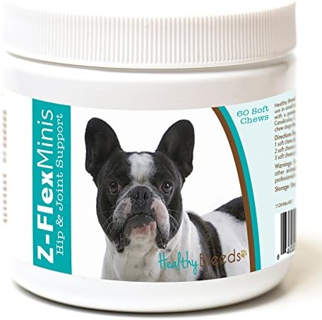 Healthy Breeds French Bulldog Z-Flex Minis Hip and Joint Support Soft Chews 60 Count by HealthyBreeds