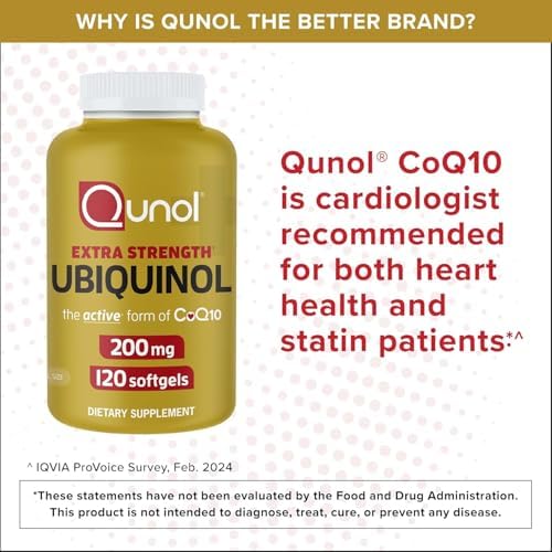 Qunol Ubiquinol 200mg, Extra Strength, Powerful Antioxidant, 120 Softgels - Image 5