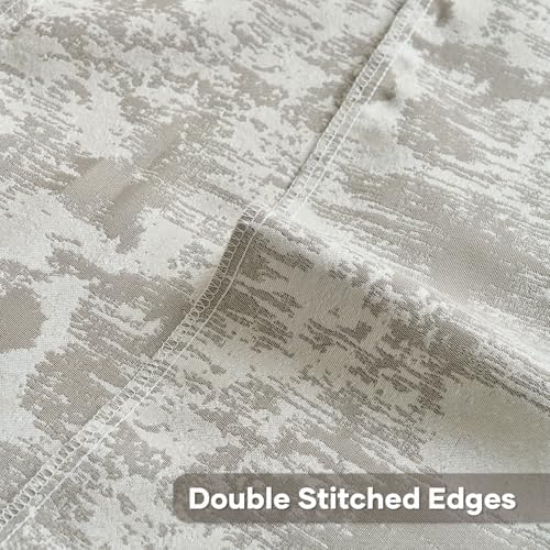 FUTEI Pack of 2 Faux Cashmere Throw Pillow Covers 26x26 Inch, Grey White - Image 4