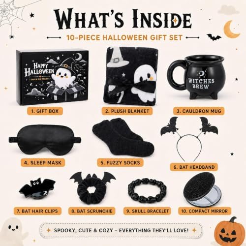 10 Pcs Halloween Boo Basket Stuffers for Women Girls Halloween Ghost Gifts - Image 2