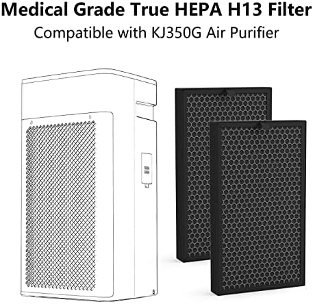 2 Pack KJ350G Replacement Filter Compatible with TOSOT Air Purifier, H13 True HEPA High-Efficiency Activated Carbon Filter, - Image 5