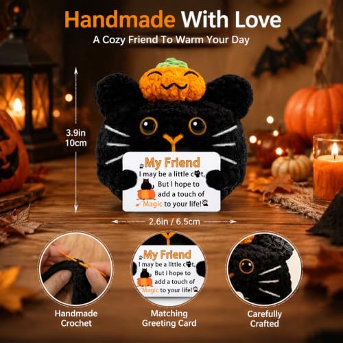Halloween Boo Basket Stuffers For Women Men, Cute Halloween Black Cat Gifts - Image 2