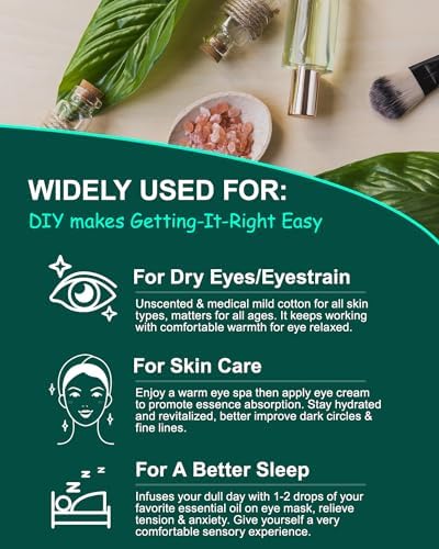 16 Packs Steam Eye Masks for Dry Eyes, Self Heating Warm Compress Unscented - Image 6