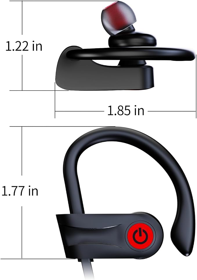 Boean Bluetooth Headphones, Wireless Headphones with AI Music Generation | 16 Hours Playtime Wireless Earbuds with Bluetooth 5.3 HD Stereo Sound, IPX7 Waterproof Running Headphones for Workout Sports - Image 9