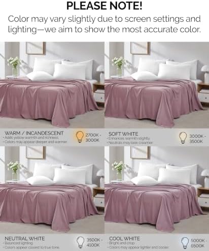 Full Flat Sheets Only 2 Pack Microfiber Oversized Hotel Quality Lavender - Image 5