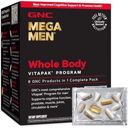 GNC Mega Men Whole Body Vitapak Program for Men, 30 Servings by GNC
