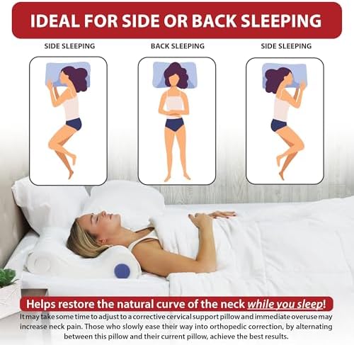 Adjustable Cervical Pillow for Neck Pain Relief, Side & Back Sleepers - Image 3
