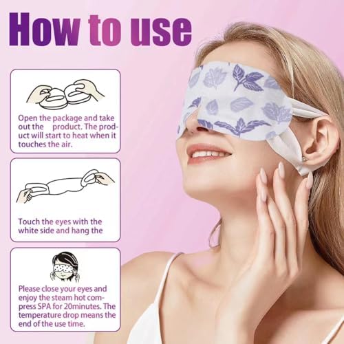 18 Packs Steam Eye Mask for Dry Eyes Self Heating Masks Cornea Care Rest Disposable SPA Warm Compress,Eye Mask for Sleep,Soothing Warm Eye Pads,Reduce Eye Fatigue Travel Essentials (Unscented) - Image 5