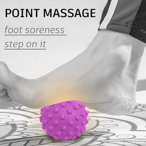 NGT new guide steps Fascia Ball, TPR Massage Ball Suitable for Relaxing Muscles, Restoring Fascia, and Improving Body Condition for All Parts of the Body. (Purple) - Image 3